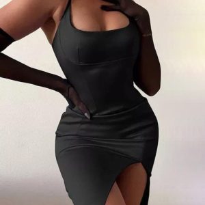Tenues Sexy robe longue