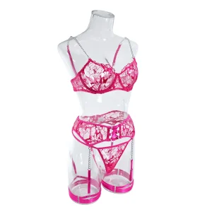 ensemble body rose framboise