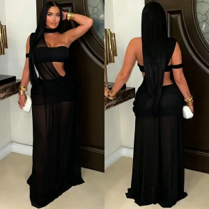 Tenues Sexy Femme - Robe Casual Femme noir Coupe Chic Formelle Valorisante