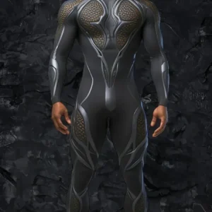 combinaison futuriste noir