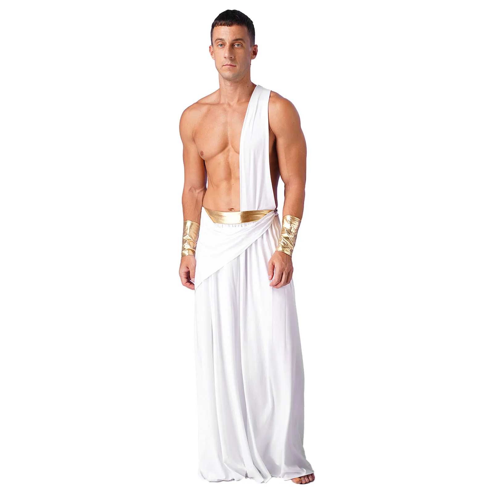 Costume Homme blanc divin grecque