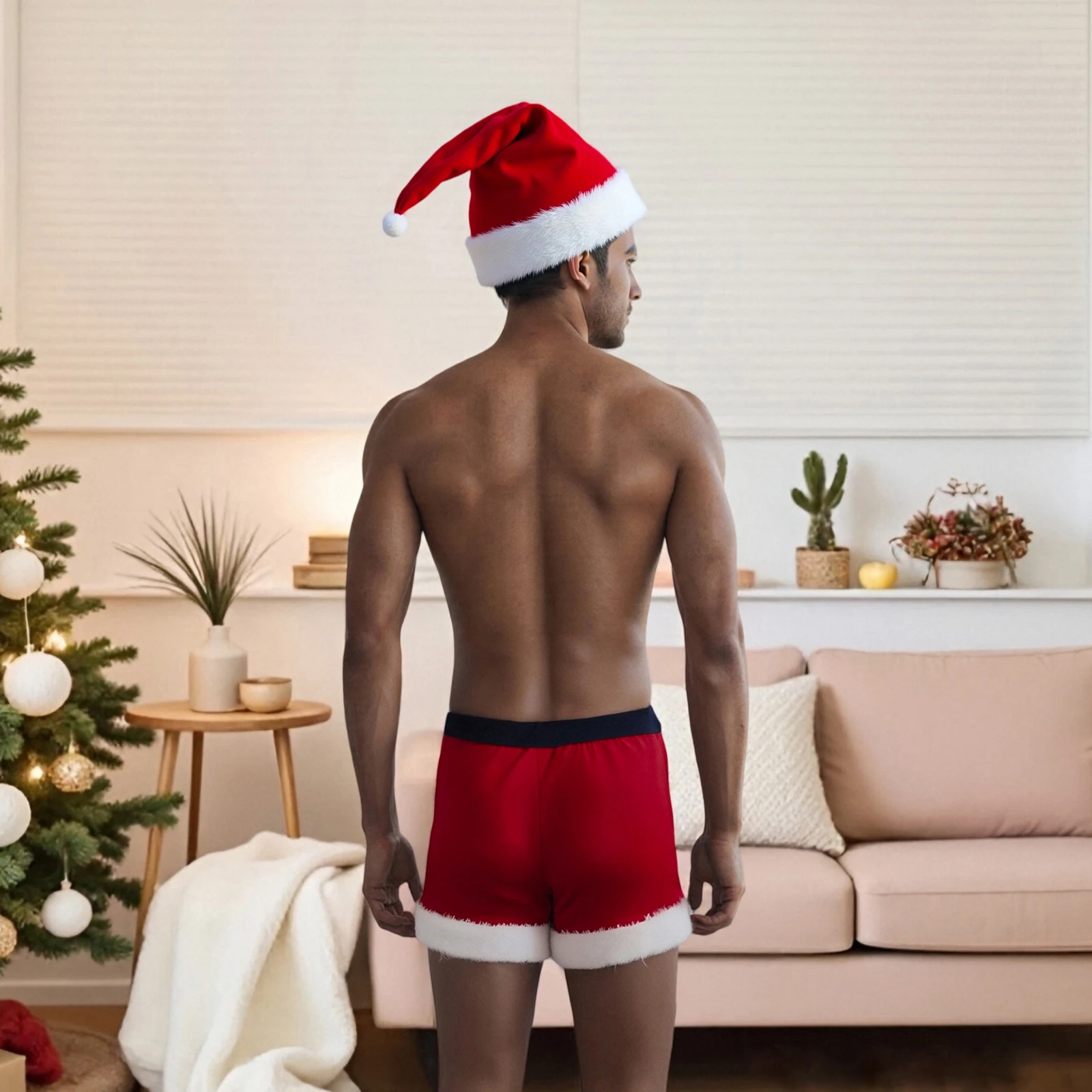 Boxer Festif Homme Santa