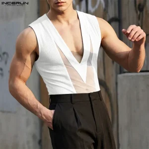 Tenues Sexy débardeur blanc homme