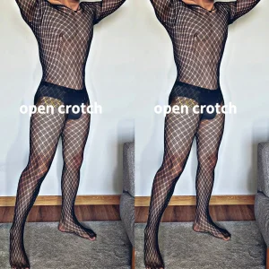 bodystocking homme transparent