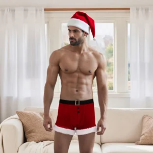 Tenues Sexy Boxer Homme Santa