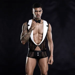 Costume Homme Serveur Élégant