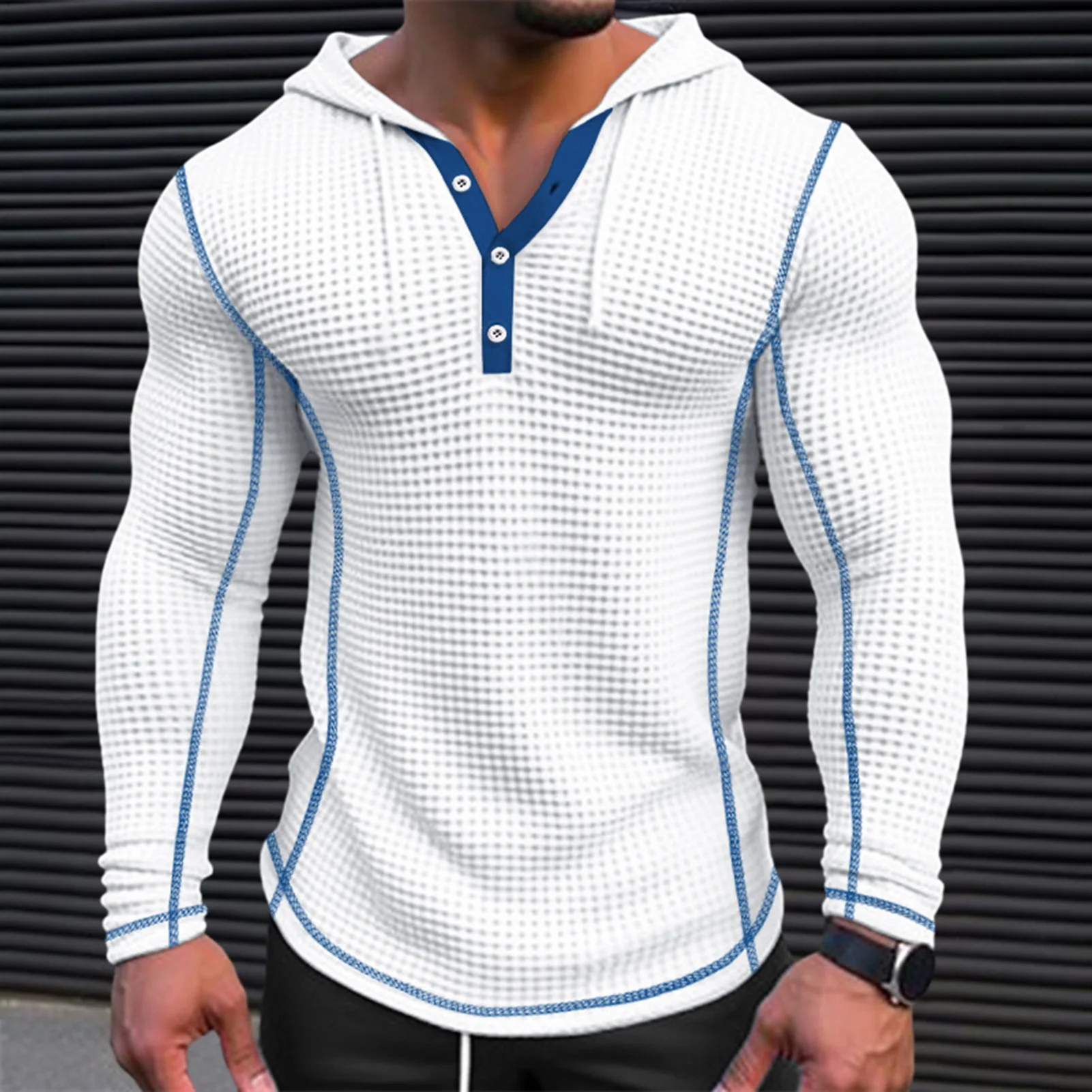 Tenues Sexy blanc et bleu homme