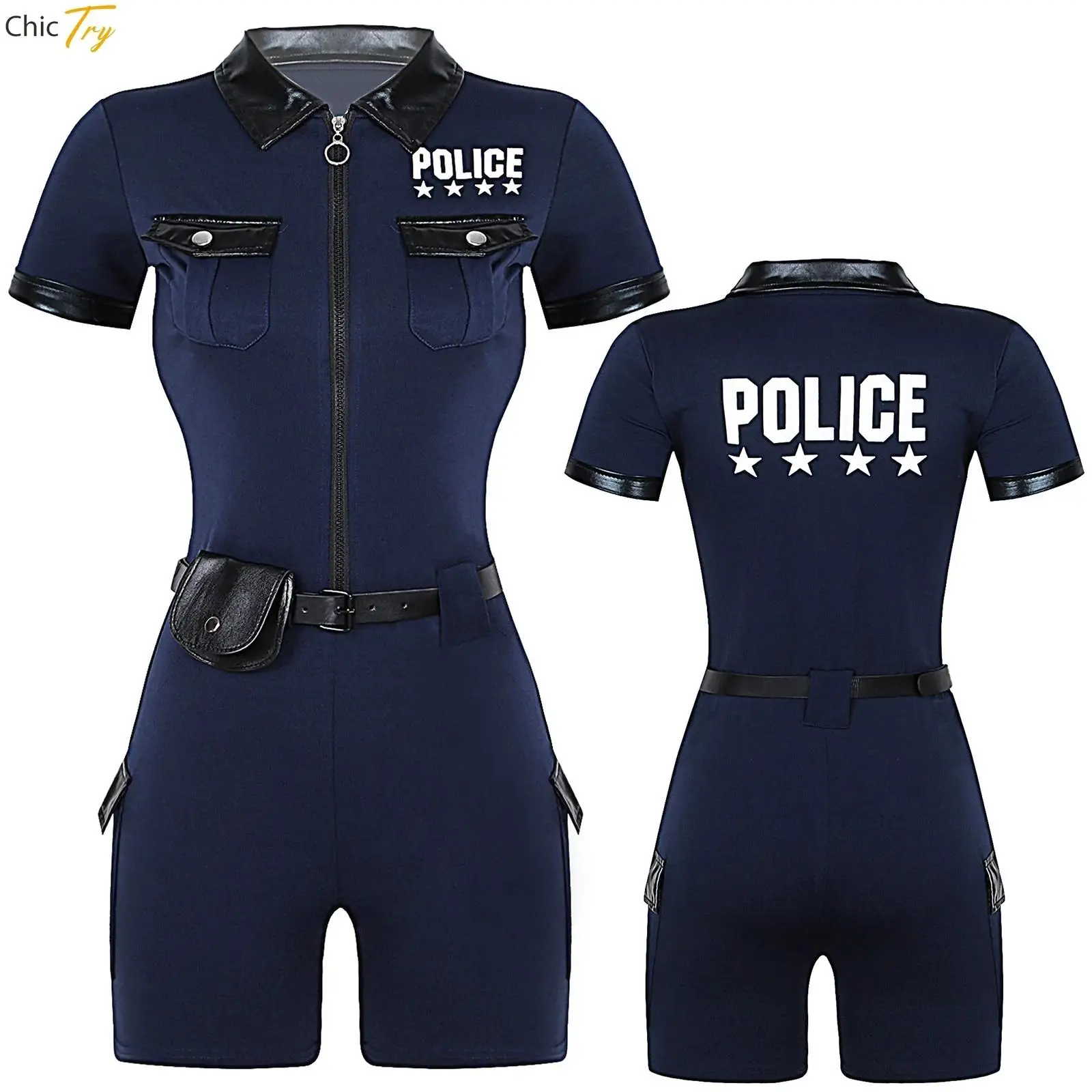 Tenues Sexy Costume Policière