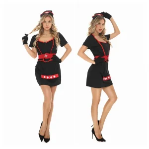 Robe infirmière sombre tenue médicale