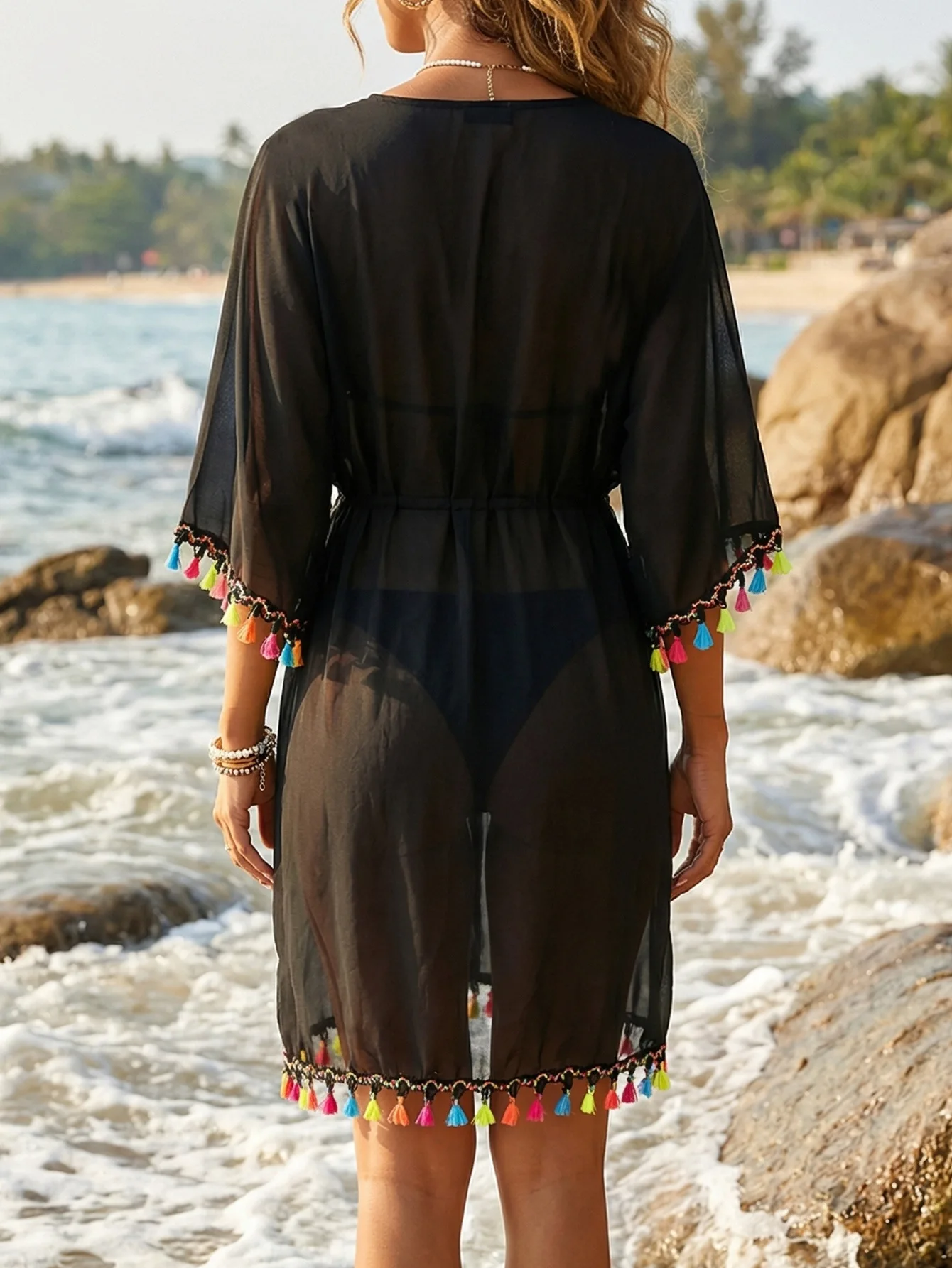 Tenues Sexy accessoire estival transparent