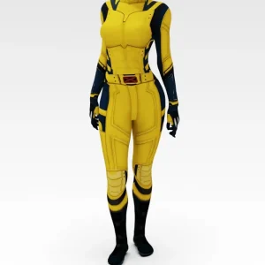 Tenues Sexy - Combinaison Héroïne Griffes Jaune Captivante