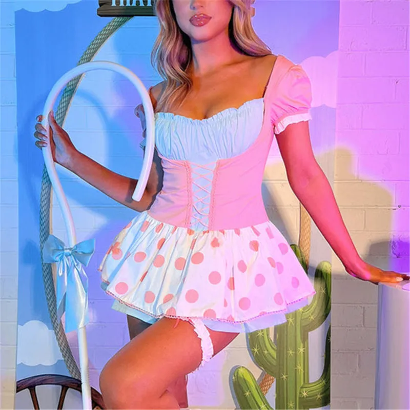 Mini robe bergère sexy