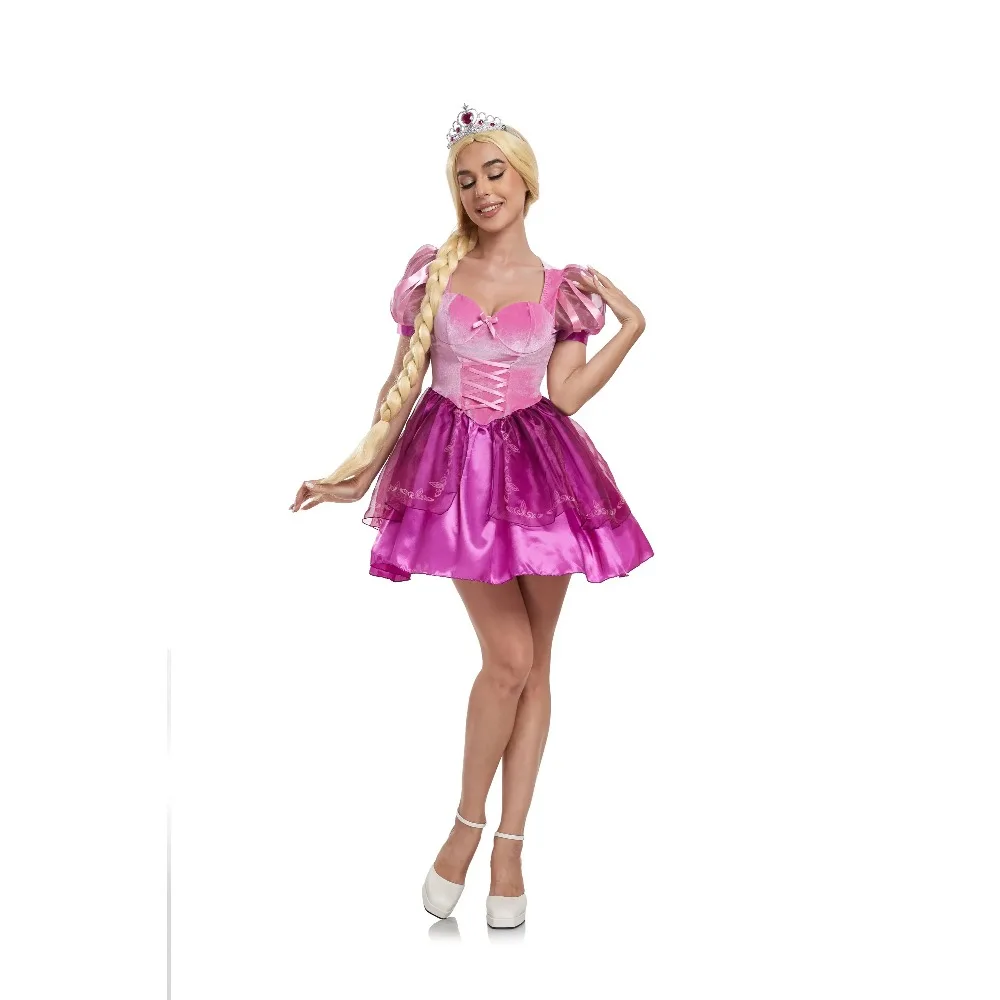 Tenues Sexy costume princesse aux longs cheveux féerique